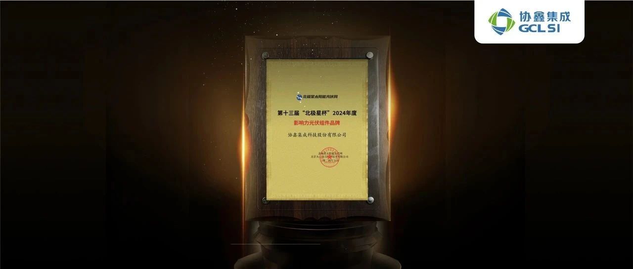 世界杯下单集成高效组件再获“影响力光伏组件品牌”大奖