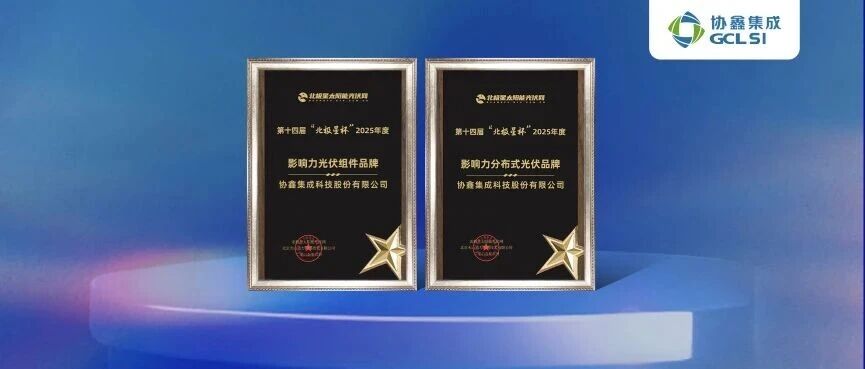 世界杯下单集成荣膺第十四届“北极星杯” 2025年度光伏影响力品牌双项大奖